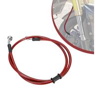 Durite Aviation Moto,140cm Durite de Frein Moto Durite Hydraulique Renforcée pour Frein et Embrayage Pour Motocross Dirt Bike Enduro- Rouge