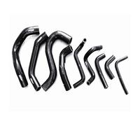 Durite D'admission D'air Pour Nissan Pour Patrol Y60 GQ 2.8L RD28T Turbo 1994 1995 1996 1997 Kit Tuyaux Radiateur Silicone(Le noir)