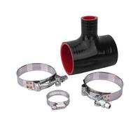 Durite D'admission D'air Tuyau Silicone T 51-76 Mm Adaptateur Soupape Décharge BOV 3 Voies Coupleur 4 Plis Kit D'échangeur Intermédiaire Sport ID 25/34 Mm Tube Avec Colliers Serrage(63x25mm)
