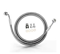 Durite De Frein Hydraulique pour Avant pour Harley Low Rider pour Super Glide 1996-2006 Hydraulique(113cm Chrome)