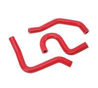 Durite de Radiateur Moto Silicone 3 pièces, Résistante Haute Température, Renforcée pour CR80R 1998-2002 CR85R 2003-2007 - Haute Résistance, Étanchéité Optimale, Installation (Rouge)