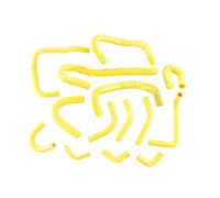 Durite De Trop Plein Radiateur Compatible avec Nissan pour Skyline GTR R32 BNR32 R33 BCNR33 R34 BNR34 RB26DETT 2.6L Biturbo Tuyau De Radiateur De Liquide De Refroidissement(Yellow)