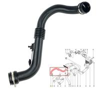 Durite de turbo, tuyau air intercooler compatible pour Renault Scénic et Megane 2 - 1.9 dCi - 8200201617 8200363471