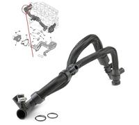 Durite de Turbo Tuyau d'Air Intercooler compatible pour Ford Fiesta V VI Fusion Xsara C1 C2 C3 I II Pluriel 107 206/206+ 207 307 1007 Bipper Aygo 1.4 HDi TDCi 1336V3