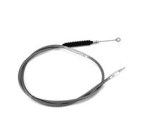 Durite d'embrayage pour Harley 1987-2006 pour Big Twin pour Softail Road pour Electra Glide pour King pour Fat Boy pour Springer Câble d'embrayage Moto en Acier Inoxydable(1845mm Black)