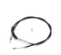 Durite d'embrayage pour Harley pour Big Twin pour Softail Road pour Electra Glide pour King pour Fat Boy pour Springer 1987-2006 Câble d'embrayage Moto en Acier Inoxydable(1845mm Black)