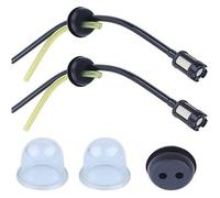 Durite essence débroussailleuse - 5 pièces - Filtre essence - Tuyaux noirs 26 cm - Durites jaunes 14,5 cm