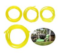 Durite Essence,Durite Essence Debroussailleuse,Tuyau Durite D'Essence,3x6mm/3x5mm/2.5x5mm/2x3.5mm, 4 Lot de 1 Mètres Tuyaux Durite Essence,Tuyau de carburant en PVC pour débroussailleuse