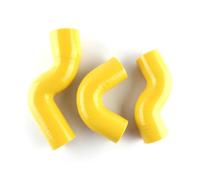 durite essence Kit de tuyaux de refroidissement intermédiaire turbo en silicone pour Discovery 2 TD5 Conduits de pression et durites(Yellow)