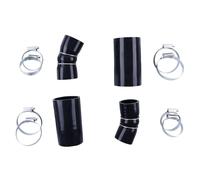 durite essence Tuyau de sortie et d'admission du refroidisseur de charge pour Audi C7 RS6 RS7 Turbo, tube d'admission en silicone pour boîte à air Conduits de pression et durites(Black)