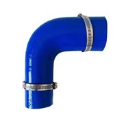 durite essence Tuyau flexible en silicone, réducteur à 90 degrés, diamètre variable, pour admission d'air, haute pression, avec 2 colliers de serrage Conduits de pression et durites(BLUE,ID19-32mm)