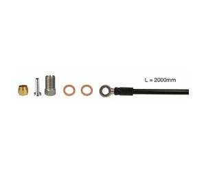 Durite extra flexible black + banjo + parts Elvedes Shimano SM-BH 90 Noir