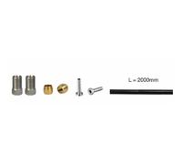 Durite extra flexible black + parts M8x0.75 Elvedes Shimano SM-BH 90 Noir