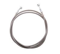 Durite Flexible de Frein Tuyau Liquide de Frein à Moto Durites Aviation pour Moto 200cm, Argent