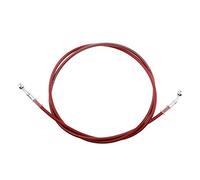 Durite Flexible de Frein Tuyau Liquide de Frein à Moto Durites Aviation pour Moto 200cm, Rouge