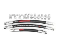 Durite Pompe à Huile Haute Pression, Set de Conduites 5800 PSI, Acier et Nylon - Résistance Extrême, Étanchéité Fluororubber, Compatible 7.3L Powerstroke 1999-2003