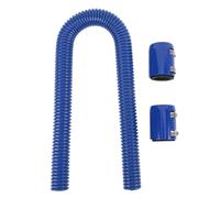 Durite Radiateur Flexible Inox 36 pouces 1-5/8 pouces avec Colliers Billet - Résistance Érosion, Installation Facile, Compatible Universelle pour Refroidissement Moteur (Bleue)