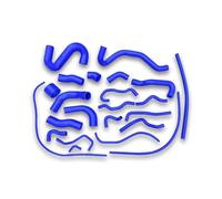 Durite Refroidissement Radiateur Turbo Et Intercooler Pour Opel Pour Frontera B 1999-2004 2.2 DTI X22DTH Y22DTH 5850968 5850969 5850967 5850970(Blue)