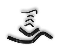 durites de radiateur de voiture Compatible Avec Mitsubishi Pour Lancer 1.8T GSR 4G93 DOHC 4G93T CD5A Tuyau De Débordement D'eau De Refroidissement Radiateur(Black)