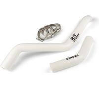 Durites de radiateur Stage6 R/T blanches pour Derbi Euro 3/Euro 4