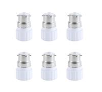 Durlo Adaptateur d'éclairage B22 vers GU10, convertisseur de culot B22 vers douille GU10 pour support d'ampoule (lot de 6)