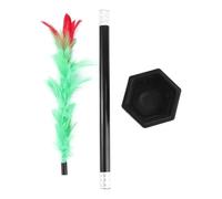 Durlo Baguette magique noire, transformation de rose, tour facile, accessoire de performance pour adultes et adolescents, kits d'accessoires de magicien