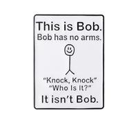 Durlo Broche Émaillée Humoristique, Badge Avec « This Is Bob », Broche Émaillée Humoristique Avec Une Déclaration Satirique