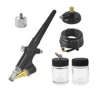 Durlo Kit aérographe, avec adaptateur d'admission d'air et pressostat, mini-aérosol de peinture 15-50 PSI, pour modélisme, maquillage et peinture automobile