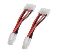 Durlo Lot De 2 Connecteurs De Câble Parallèle Pour Voiture Télécommandée, Compatibles Avec Les Fiches RC T-amiya LiPo 14 AWG, Connecteur Mâle/femelle