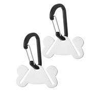 Durlo Lot de 2 distributeurs de sacs à déjections canines noirs - Distributeurs mains libres pour laisses