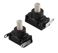 Durlo Lot De 2 Interrupteurs À Bouton-poussoir À 2 Broches 16 A 125 V 8 A 250 V Pour Aspirateur KAN-J4