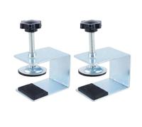 Durlo Lot de 2 pinces de fixation pour façade de tiroir, en C, pour chambre, cuisine, salle de bain et étagère