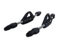 Durlo Lot de 2 sangles à ressort en acier inoxydable, antidérapantes et réglables, pour palmes Cressi Mares, résistantes à la corrosion et à l'eau de mer, antirouille (noires)