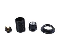 Durlo Lot De 3 Douilles De Lampe E14 À Vis Edison, Douille Suspendue Filetée E14 En Bakélite Et Anneau De Collier Pour Abat-jour, Certification CE