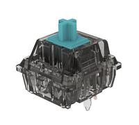 DUROCK Commutateurs de clavier tactiles T1, commutateurs à 5 broches pour claviers mécaniques avec tige tactile spéciale, commutateurs de claviers mécaniques 67 g (T1 fumé 67 g, 70 pièces)