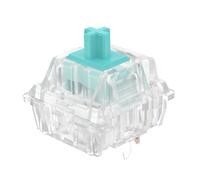 DUROCK Lot de 90 commutateurs linéaires lisses et lubrifiés à 5 broches pour claviers mécaniques (DUROCK L5 transparent, 67 g)