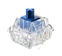 DUROCK Lot de 90 commutateurs linéaires silencieux, tige bleue classique à 5 broches, commutateurs linéaires silencieux pré-lubrifiés MX pré-lubrifiés Dolphin 62 g