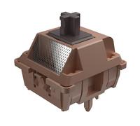 DUROCK Mocha Chocolate - Interrupteurs T1 - Interrupteur tactile Full POK T1 - 62 g - Ressort long - Diffuseur de lumière - 5 broches - Interrupteurs mécaniques lubrifiés - 70 pièces