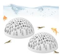 Duroecsain Abri pour Crevettes | Refuge pour Poisson Combattant - 2 Pièces Abri pour Élevage de Crevettes pour Petits Enthousiastes de Vie Aquatique en Maison Bureau École pour Poissons Tropicaux
