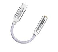 Duroecsain Adaptateur audio, adaptateur jack pour casque, prise jack haute fidélité avec convertisseur de type C à 3,5 mm | Adaptateur stéréo avec réduction du bruit, adaptateur pour casque pour