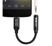 Duroecsain Adaptateur pour casque,Adaptateur pour casque - Prise audio Connecteur casque de type C à 3,5 mm - Convertisseur jack audio, réduction du bruit, adaptateur casque et haut-parleur, pour