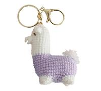 Duroecsain Animaux au crochet | Porte-clés tissé à la main pour sacs | Alpaga tendre, artisanat au crochet, détail décoratif pour femmes, filles, , adultes, cadeau de remise de diplôme