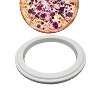 Duroecsain Anneau de service à pizza, pochoir de cercle de remplissage pour pizza au fromage | Outil de poêle à pizza antiadhésif, inoxydable pour muffins et gâteaux à biscuits