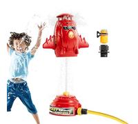 Duroecsain Arroseur d'eau pour, Arroseur de fusée Spatiale, Jolie fusée fusée 360 ° arroseurs rotatifs, Les Jouent à des Jeux d'eau pour Les garçons âgés de 4 à 8