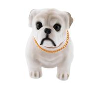 Duroecsain Auto Aimable Chien Figurine Bouge la Tête Wobble Head Hocher Tête Jouet Tableau de Bord Décoration Chien en Hochant Tête Intérieur de Voiture Décoration