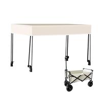 Duroecsain Auvent portable, auvent imperméable pour chariot de golf | Housse pour chariot de poussée et traction pour courses, accessoires pour poussette, auvent de poussée pour jardin