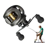 Duroecsain Baitcasting Reel, Baitcaster Fishing Reel - Moulinet de pêche à la traîne pour pêche à l'eau de mer - Outils d'activités de plein air pour poisson-chat, musc, etc