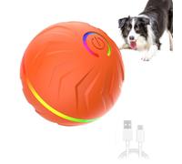 Duroecsain Balle Interactive pour Chien, Jouet pour Chien à Bille roulante | Balle Automatique pour Animaux de Compagnie | Lanceur de Balle Rechargeable USB pour Chiens, Jouets d'enrichissement pour