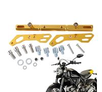 Duroecsain Barre d'équilibre pour moto, support réglable pour extension de guidon de vélo, accessoire en aluminium renforcé pour voyages en route, excursions en plein air et traversées