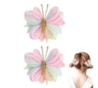 Duroecsain Barrettes à cheveux colorées en forme d'animaux, barrettes à cheveux colorées Cartoon Girls Anti Slip Barrettes, 1 paire d'accessoires pour cheveux en maille, épingles à cheveux pour